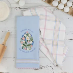 Design Imports Egg-Cellent Easter Dishtowel Set Of 2