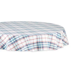 Design Imports Lighthouse Plaid Tablecloth 70 Round -Design Imports GUEST 4fc3a54a 4752 483b bee5 3c7717ec080b