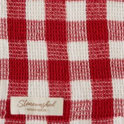 Design Imports Washed Waffle Dishtowel Set/2, Wild Dove