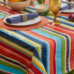 Design Imports Summer Stripe Vinyl Tablecloth 60X102 -Design Imports GUEST 52240abe 58b4 4f91 9476 5b1bc864afac