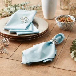 Design Imports Robin'S Egg Blue Solid Napkin Set/6 -Design Imports GUEST 52461356 5f96 48a9 b74e 88e356231eda