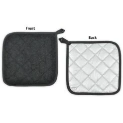 Design Imports Terry Solid Potholder Set 3 Piece Mineral Gray 7X7" -Design Imports GUEST 5297685f dd52 4354 ac96 c53be34a26fb 2