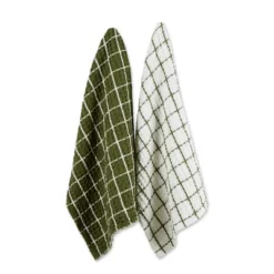 Design Imports Jumbo Washed Waffle Dishtowel Set 2 Piece, 20X30", Sage -Design Imports GUEST 52bd330c b9c1 49a2 b7fd bbcf7cd11b8c