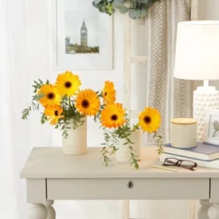 Design Imports Antique White Matte Retro Vine Texture Ceramic Canister Set/3 -Design Imports GUEST 52f96f5c 7f3f 4a5c b667 9840814c5f19