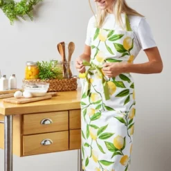 Design Imports Printed Chef Apron Lemon Bliss