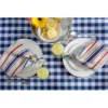 Design Imports Buffalo Check Cotton Tablecloth, Navy & White Check, 60X84"