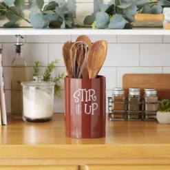 Design Imports Cinnamon Stir It Up Ceramic Utensil Holder -Design Imports GUEST 53d70a55 816d 4495 aabc d83ebced1bf8