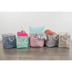 Design Imports Polyester Bin Stained Glass Aqua Rectangle Large 17.5X12X15 8 Design Imports Polyester Bin Stained Glass Aqua Rectangle Large 17.5X12X15 -Design Imports GUEST 546a3add 865d 4054 841f b10a0e7a9eae