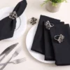 Design Imports Fleur-de-lis Napkin Ring Set/4