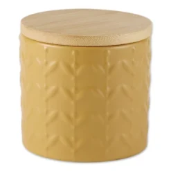 Design Imports Honey Gold Matte Retro Vine Texture Ceramic Canister Set/3 18 Design Imports Honey Gold Matte Retro Vine Texture Ceramic Canister Set/3 -Design Imports GUEST 55e303bf 058b 4020 958c 57e63756ca0f