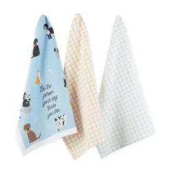 Design Imports Pet Lovers Everyday Cotton Dishtowel Set/3, Dog Person -Design Imports GUEST 5674a1c3 5b77 4b81 ad6d 2afbf06b96de
