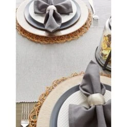 DII Woven Paper Placemat Set 6 Piece, Taupe, 15" Dia -Design Imports GUEST 570041af 3d1a 4ff9 ab70 722c5e82d493