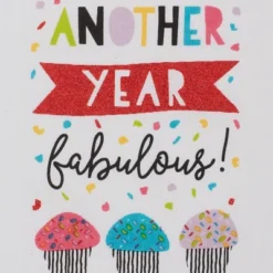 Design Imports Embellished Dishtowel Set 3 Piece, Happy Birthday, 18X28"