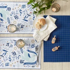 HANUKKAH DOVE PRINTED PLACEMAT SET/4 -Design Imports GUEST 57d3651d bf52 4611 9176 4391295475ba