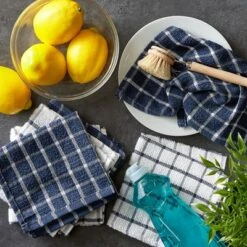 Design Imports Windowpane Terry Dishcloth Set 6 Piece, 12X12", Nautical Blue 12 Design Imports Windowpane Terry Dishcloth Set 6 Piece, 12X12", Nautical Blue -Design Imports GUEST 5a182192 30e5 4b7d 9df9 8ee0fc5f64ac