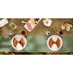 Design Imports Artichoke Tonal Lattice Print Outdoor Tablecloth 60X120 -Design Imports GUEST 5a49af0e 73a1 4232 8a82 e16bbfe25b22