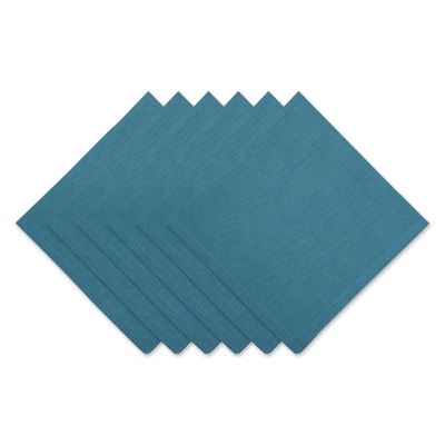 Design Imports Teal Solid Napkin Set/6 9 Design Imports Teal Solid Napkin Set/6 - Image 9