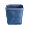 Design Imports Poly Bin Zig-Zag Stitch Variegated Blue Trapezoid 13X13X13 Set/2