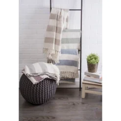 50"x60" Cabana Striped Throw Blanket - Design Imports -Design Imports GUEST 5b094173 8cf1 4c4e bd27 5701a01d5480