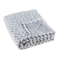 50"x60" Chevron Plush Throw Blanket - Design Imports -Design Imports GUEST 5b2de28e b4c5 4997 beac 056d1f988578