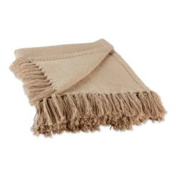 50"x60" Solid Ribbed Throw Blanket - Design Imports -Design Imports GUEST 5b39e8d2 f83b 48df ac94 199aea7a2dda