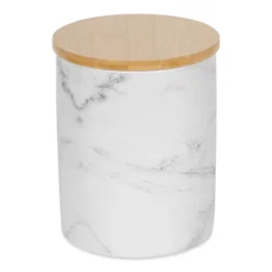 Design Imports White Marble Ceramic Canister Set/3 -Design Imports GUEST 5b469848 5bde 4233 9f0e a34a6dcf0f6d