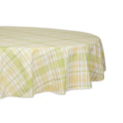 Design Imports Lemon Bliss Plaid Tablecloth, Lemon Bliss Plaid, 70" Round -Design Imports GUEST 5c2a43ab 4a33 4f25 8ce9 a0ba9070af5c