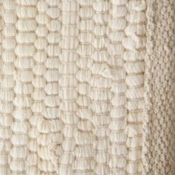 Natural Chindi Placemats (Set Of 6) - Design Imports: Cotton, Machine Washable, Rectangular Table Mats For All Ages