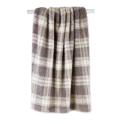 50"x60" Farmhouse Plaid Plush Throw Blanket - Design Imports 1 50"x60" Farmhouse Plaid Plush Throw Blanket - Design Imports