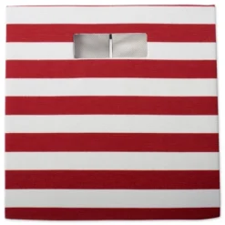 Polyester Cube Stripe Rust Square 13x13x13 -Design Imports GUEST 5dd61a89 75d4 4a89 831f db6427d5c4d7