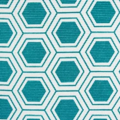 Polyester Cube Honeycomb Teal Square 13x13x13 -Design Imports GUEST 5dee4661 2e52 47e1 91a1 69c793ff5508