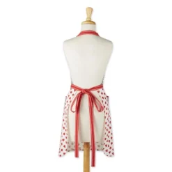 Design Imports Kissing Booth Embellished Skirt Apron