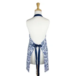 Design Imports Nautical Blue Damask Apron