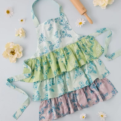 Design Imports Sweet Floral Ruffle Apron 3 Design Imports Sweet Floral Ruffle Apron - Image 3