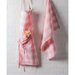 Design Imports Buffalo Check Chef Apron Pink & White -Design Imports GUEST 5f7a9f22 31e8 43b4 9344 550b4f066920