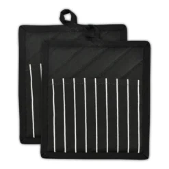 Design Imports Black Chef Stripe Potholder (Set Of 2) 5 Design Imports Black Chef Stripe Potholder (Set Of 2) -Design Imports GUEST 611008c8 efc8 4c07 b3d5 dc34f9d9a249
