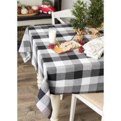 Design Imports Black Tri Color Check Tablecloth 60X120 -Design Imports GUEST 61ab9dfb 2ace 4e93 9b85 8906c81100a3 3