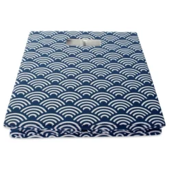 Polyester Cube Waves Nautical Blue Square 13x13x13 -Design Imports GUEST 61aeb271 2058 4601 ba9e 4340c6882a43