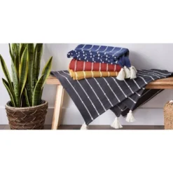 50"x60" Slub Striped Throw Blanket - Design Imports -Design Imports GUEST 62abc146 d65f 4276 9aac ed9f8ed66b97