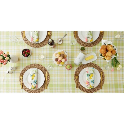 Design Imports Lemon Bliss Plaid Tablecloth 60X120 4 Design Imports Lemon Bliss Plaid Tablecloth 60X120 - Image 4