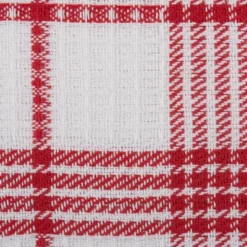 Design Imports Windowpane Waffle Dishcloth Set 12 Piece, 13X13", Red -Design Imports GUEST 64e21a1f a222 43f0 a9f7 5a5d440783f1