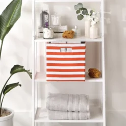 Design Imports Polyester Cube Stripe Spice Square 13X13X13 -Design Imports GUEST 64f29e49 e152 4718 b14e 705bf21b8bed