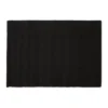Design Imports Black Ribbed Placemat Set/6
