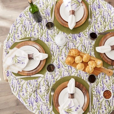 Design Imports Lavender Fields Printed Tablecloth 70 Round 4 Design Imports Lavender Fields Printed Tablecloth 70 Round - Image 4