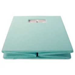 Polyester Cube Solid Aqua Square 13x13x13 -Design Imports GUEST 658dc2ef 193c 4481 bf92 c7b601bdf097