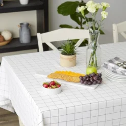 Design Imports Kitchen Windowpane Tablecloth 60X84 -Design Imports GUEST 6653e085 455e 472a 8a82 edfdd713eda4