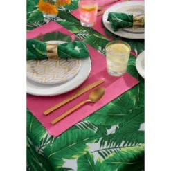 Design Imports Banana Leaf Outdoor Tablecloth With Zipper 52 Round -Design Imports GUEST 66e9de70 f24a 4fc6 92b2 800a880c093b 1