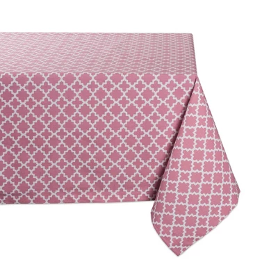 Design Imports Rose Lattice Tablecloth 60X84 10 Design Imports Rose Lattice Tablecloth 60X84 - Image 10