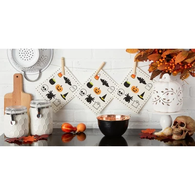 Design Imports Spooky Swedish Dishcloth Set/3 2 Design Imports Spooky Swedish Dishcloth Set/3 - Image 2