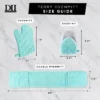 Design Imports Aqua Terry Oven Mitt Set/2